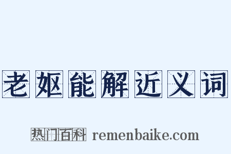 老妪能解近义词是什么意思的图片